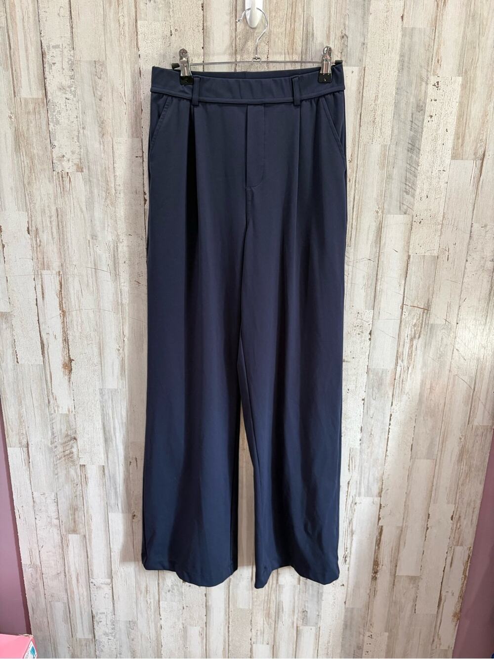 Halara Flex High Waist Body Sculpt Pocket Wide Leg Micro Waffle Work Pant S Tall
